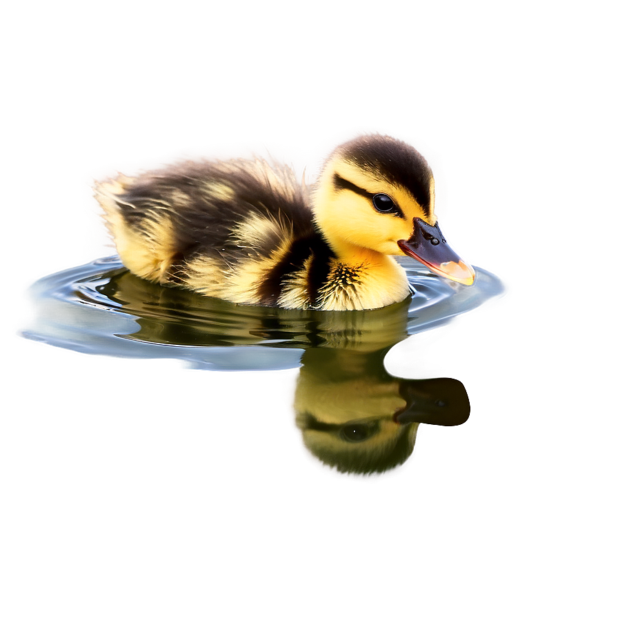 Duckling In Pond Png Cvs PNG Image