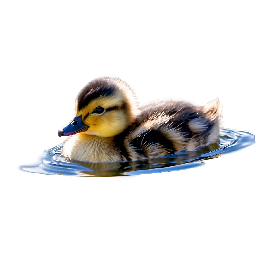 Duckling Swimming Png Sdw PNG Image