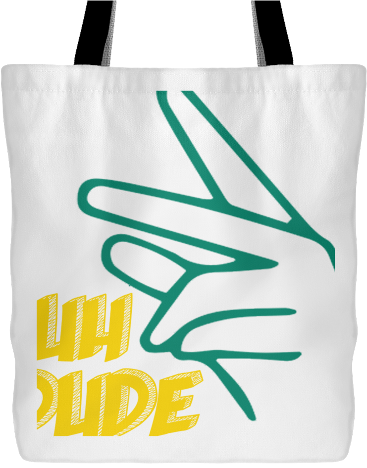 Dude Hand Sign Tote Bag PNG Image