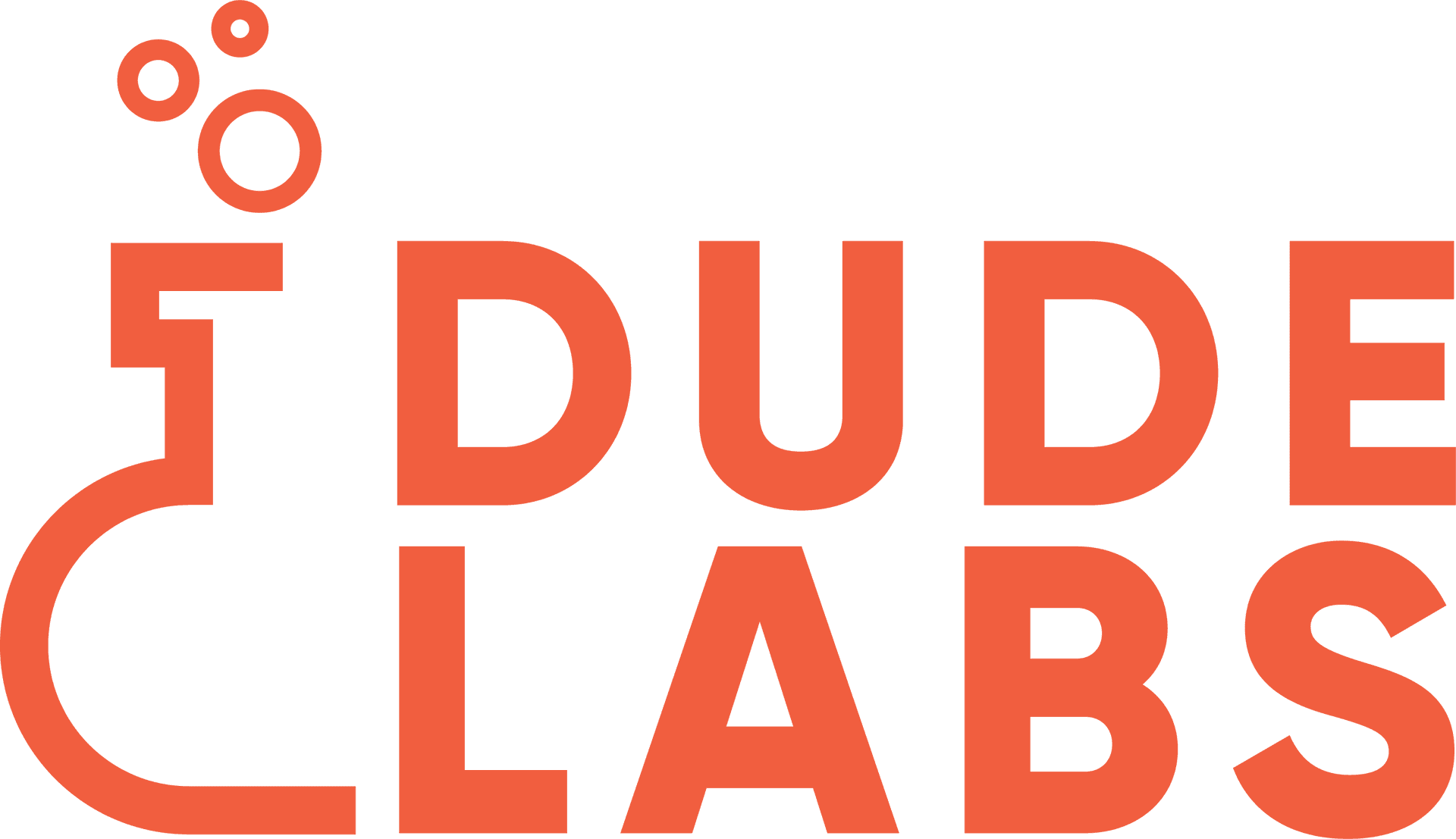 Dude Labs Logo Orange PNG Image