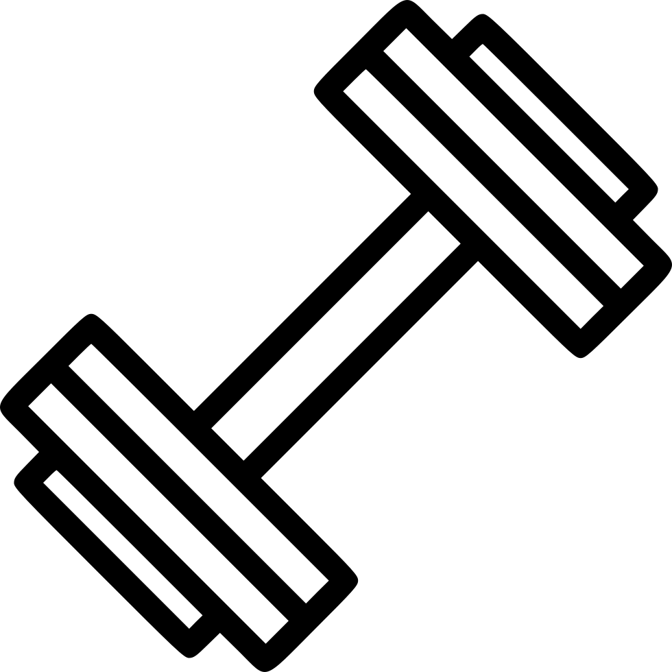 Dumbbell Icon Fitness Equipment PNG Image