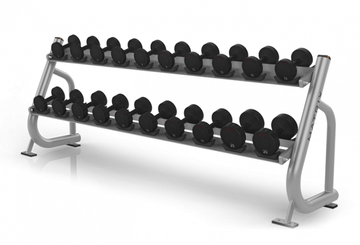 Dumbbell Rackwith Weights PNG Image