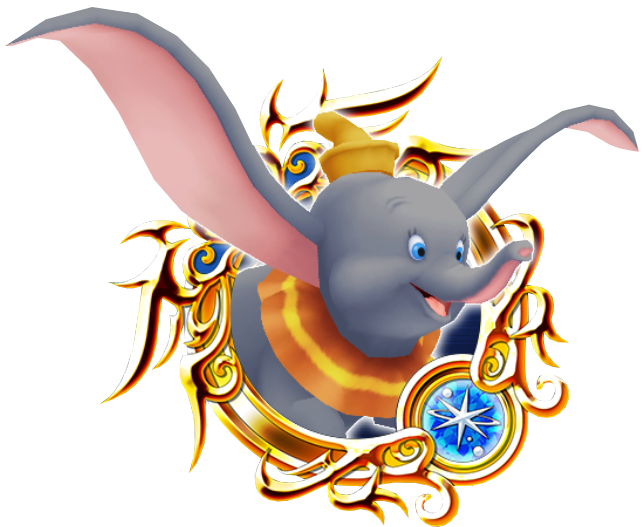 Dumbo Flying Elephant Cartoon PNG Image