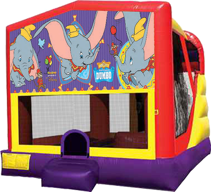 Dumbo Themed Bounce House PNG Image