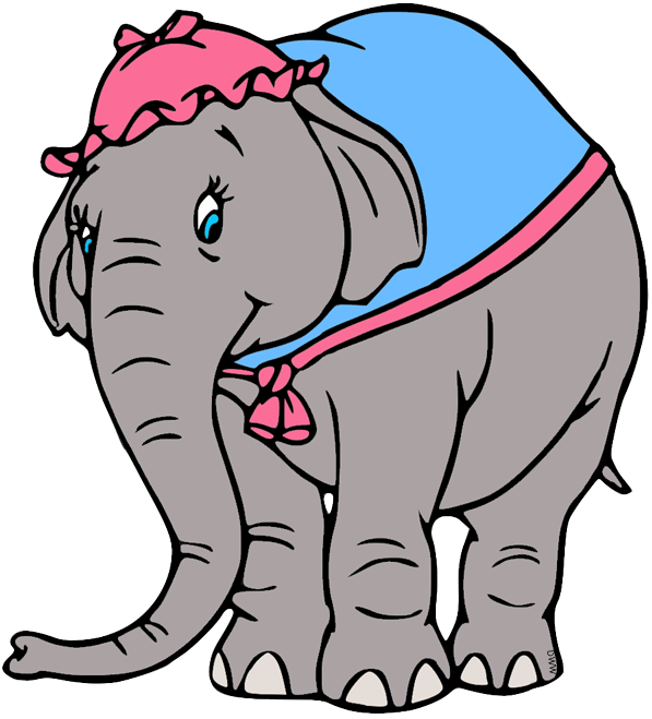 Dumbothe Flying Elephant Cartoon PNG Image