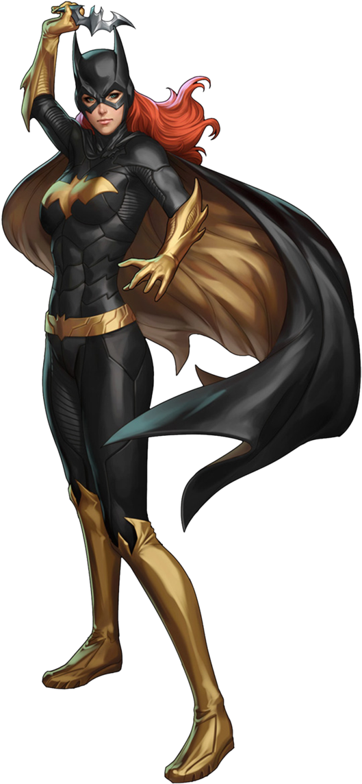 Dynamic Batgirl Pose PNG Image