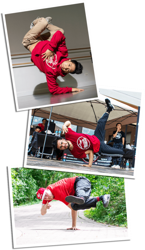 Dynamic Breakdancing Moves PNG Image