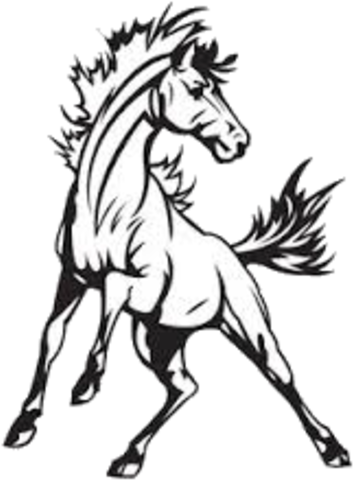 Dynamic Horse Logo Design PNG Image