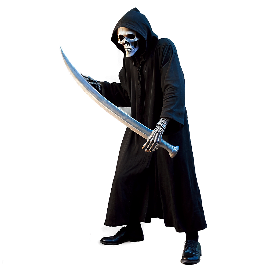 Dynamic Pose Grim Reaper Png Ylf49 PNG Image