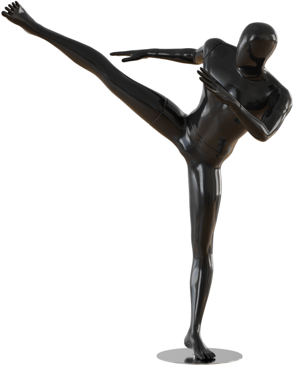 Dynamic Pose Mannequin PNG Image