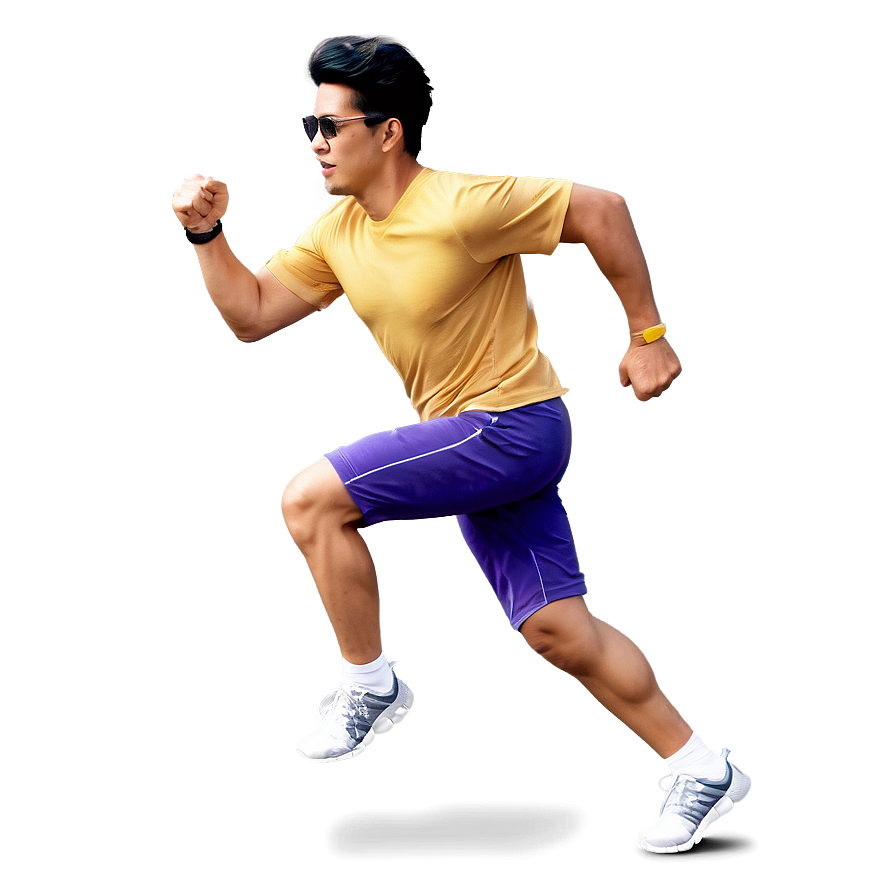 Dynamic Running Man Action Png Kdu PNG Image