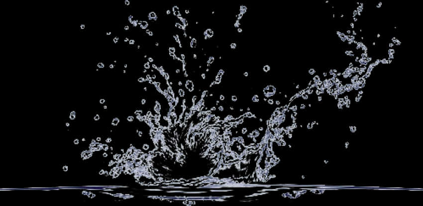 Dynamic Water Splash Black Background.jpg PNG Image