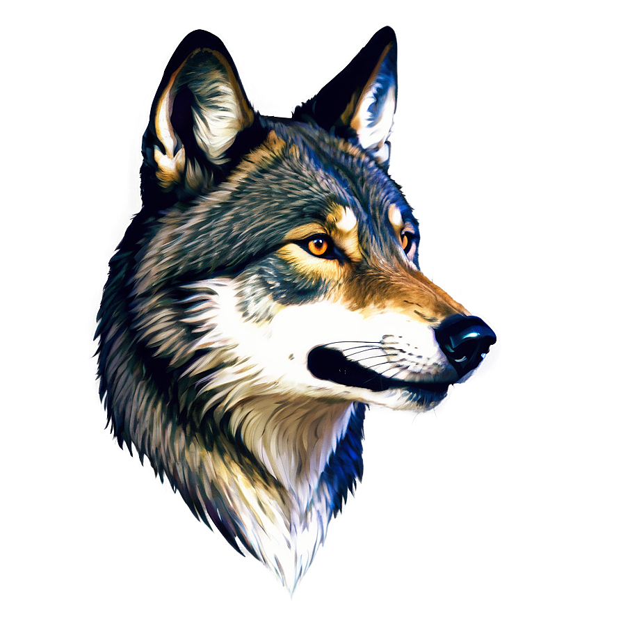 Dynamic Wolf Head Motion Png Vhw76 PNG Image