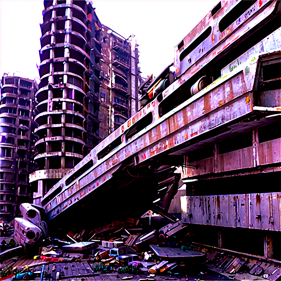 Dystopian City Wreckage Png Ttk79 PNG Image