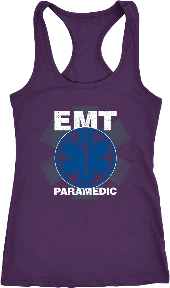 E M T Paramedic Tank Top PNG Image