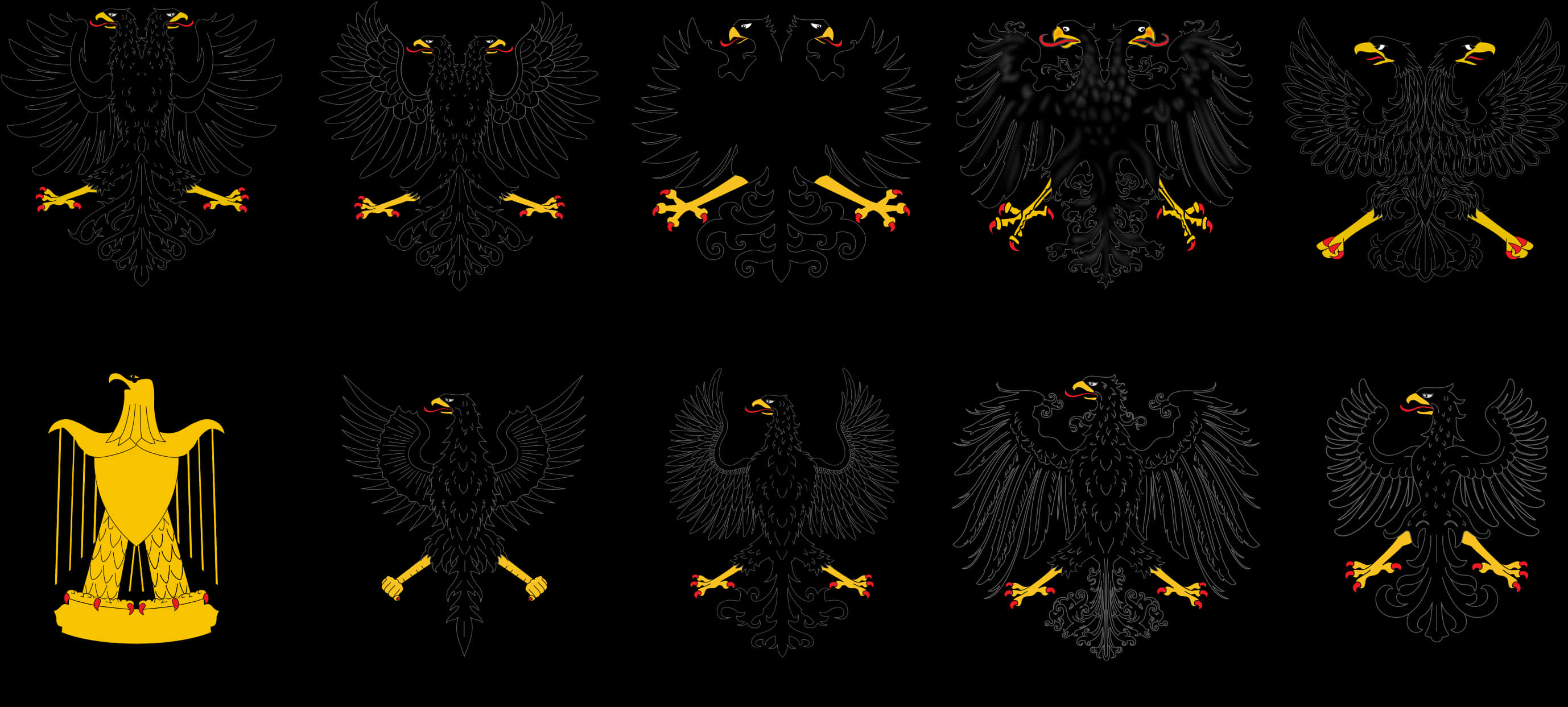 Eagle_ Emblems_and_ Symbols_ Collection PNG Image