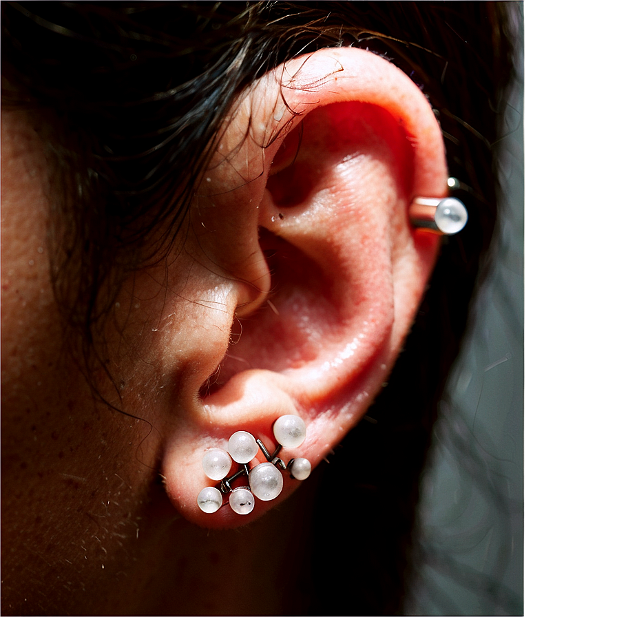 Ear Piercing Healing Process Png 2 PNG Image