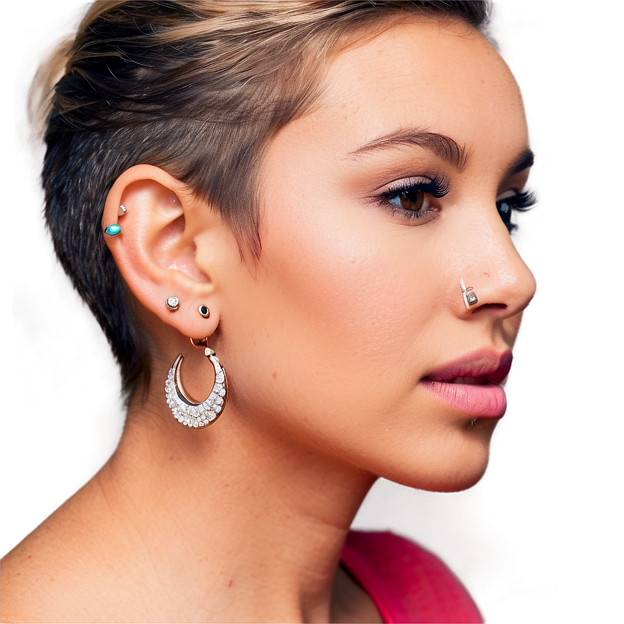 Earlobe Piercing Inspiration Png 31 PNG Image