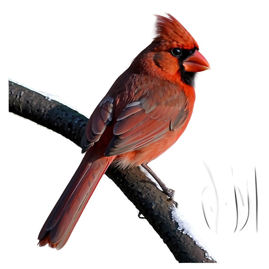 Early Morning Cardinal Png Ebn PNG Image