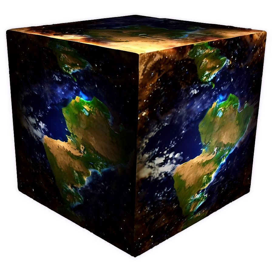 Earth Cube Png Fdv85 PNG Image