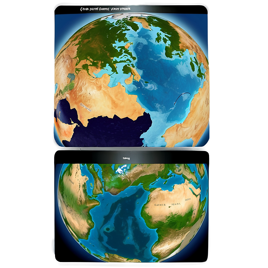 Earth's Oceans And Continents Png Apn PNG Image