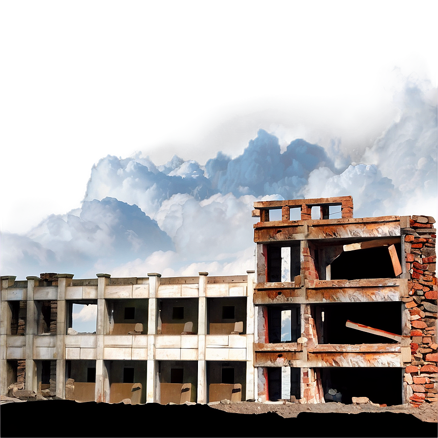 Earthquake-ruined Building Png 66 PNG Image