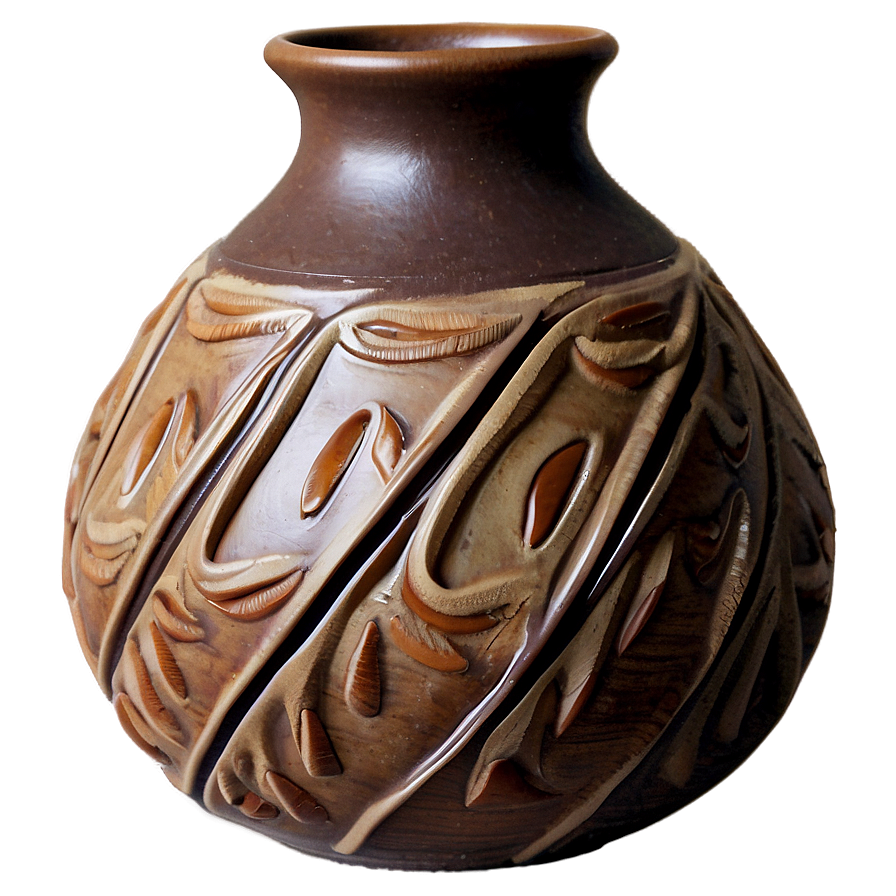 Earthy Brown Pottery Vase Png 96 PNG Image