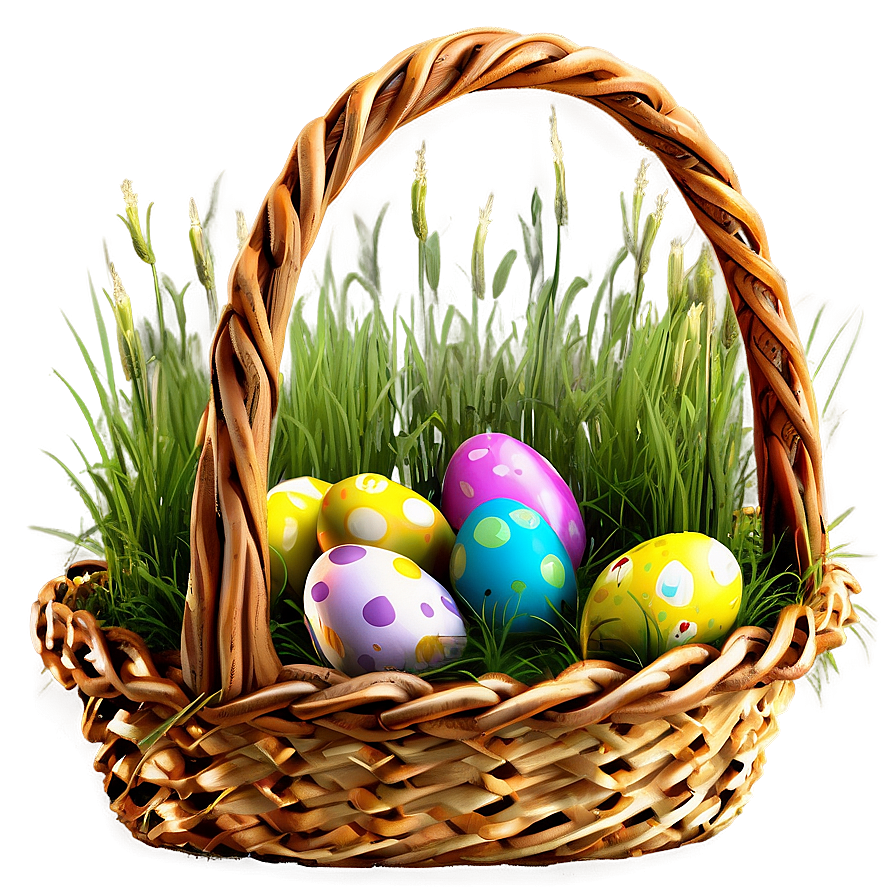 Easter Basket Grass Png 42 PNG Image