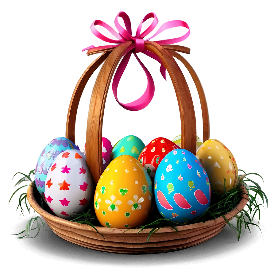 Easter Bunny And Eggs Png Jas44 PNG Image