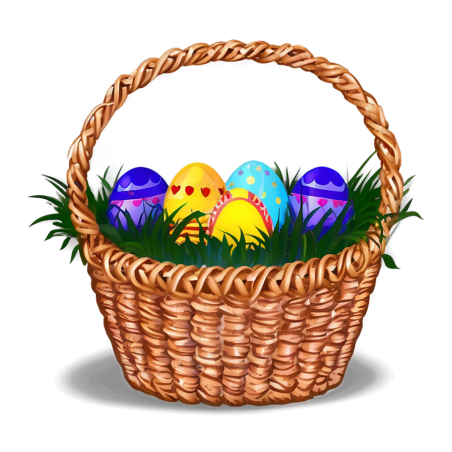 Easter Bunny Basket Clipart Png 10 PNG Image