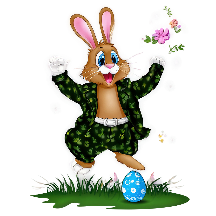 Easter Bunny Hopping Png Sen34 PNG Image