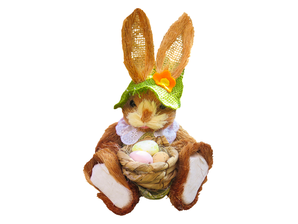 Easter Bunnywith Eggs PNG Image