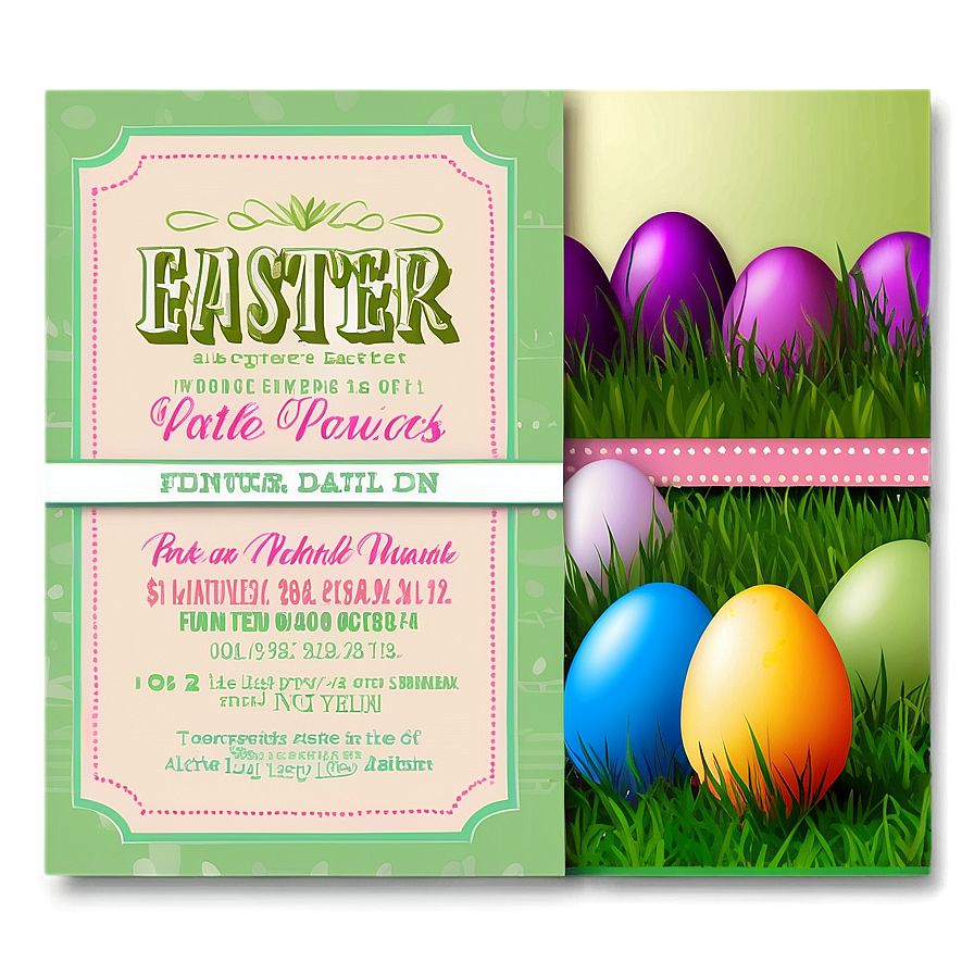 Easter Celebration Invitation Png 59 PNG Image