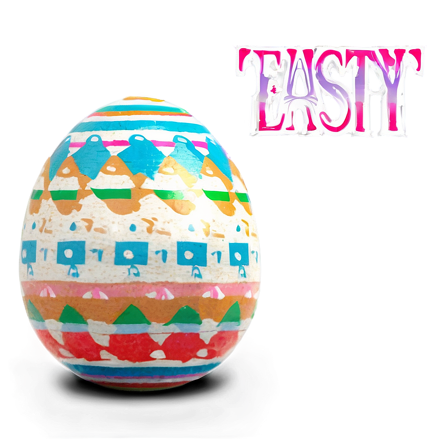 Easter Egg Striped Png 25 PNG Image