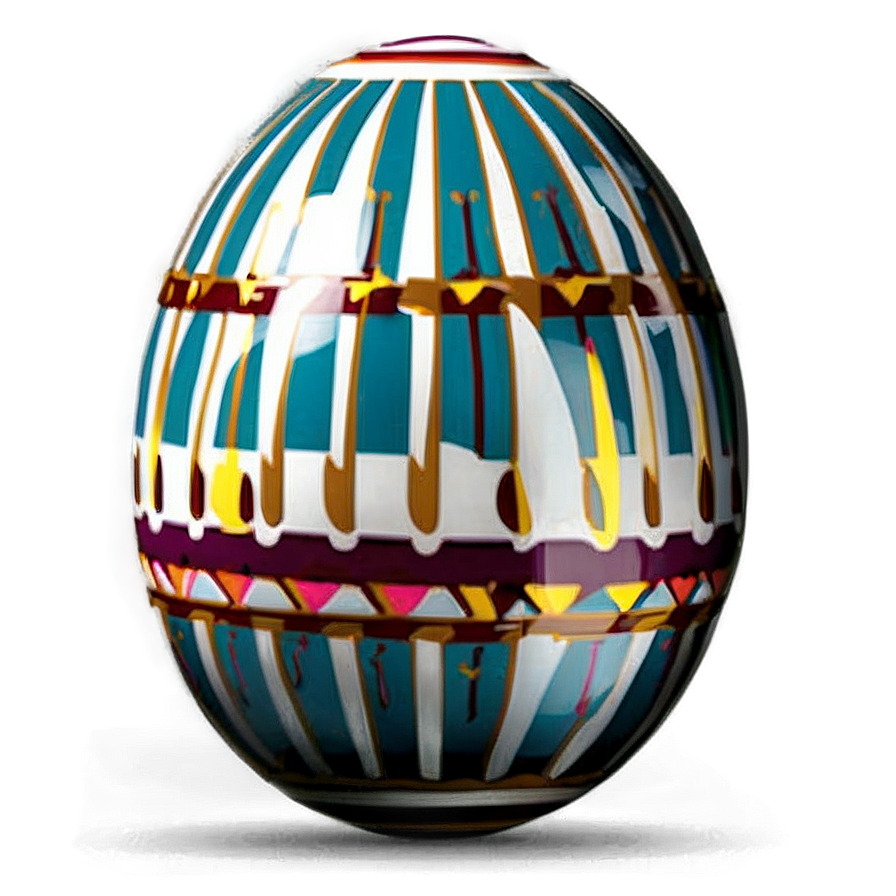 Easter Egg Striped Png 55 PNG Image