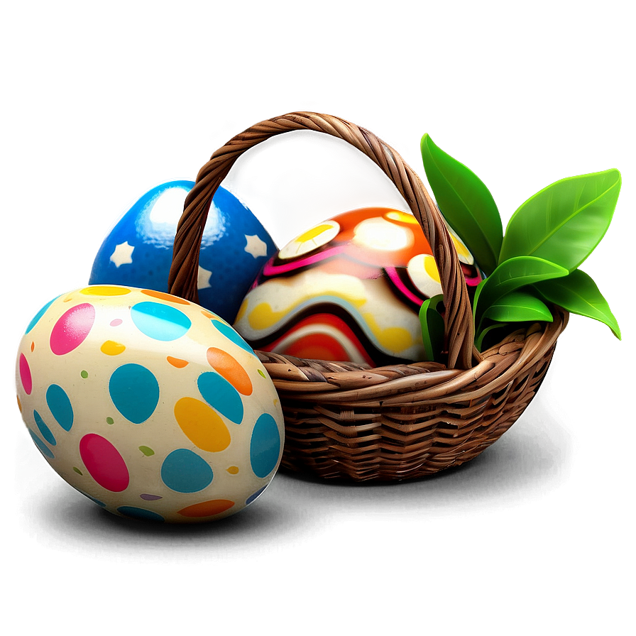 Easter Eggs Basket Png 05232024 PNG Image