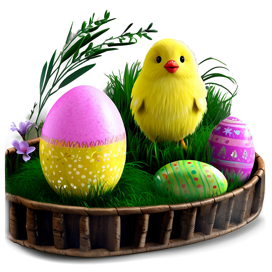 Easter Family Gathering Png Pom PNG Image