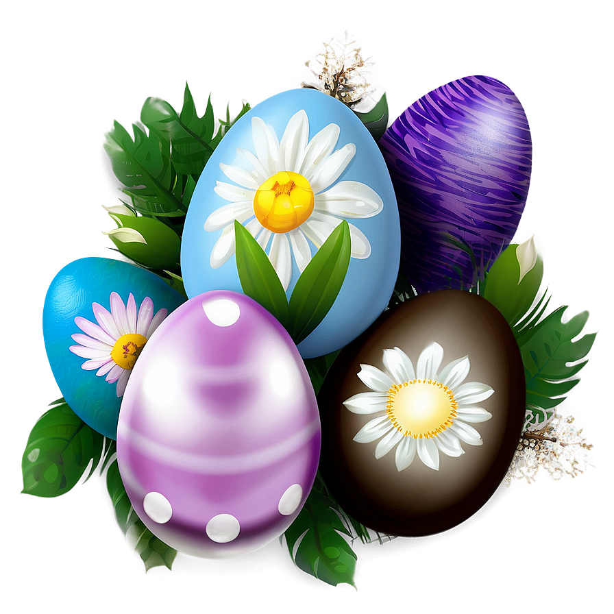 Easter Flowers Bouquet Png Ldb94 PNG Image