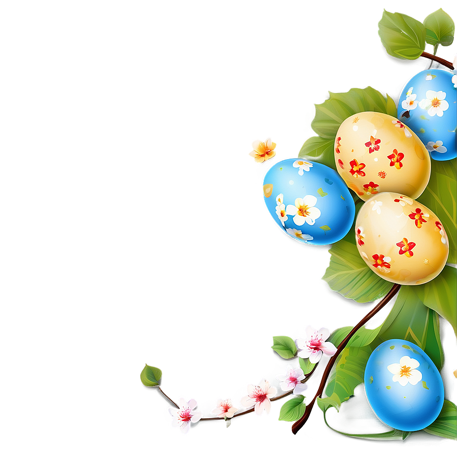 Easter Spring Blossoms Png Shx67 PNG Image