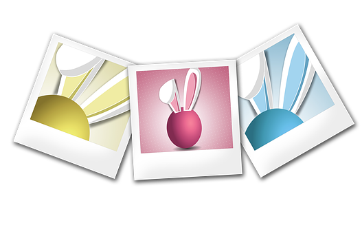 Easter Themed Graphic Design Elements PNG Image