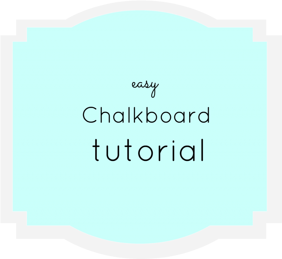 Easy Chalkboard Tutorial Graphic PNG Image