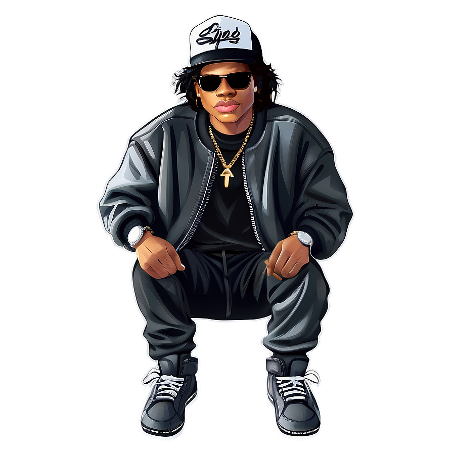 Eazy E Street Style Png 06252024 PNG Image