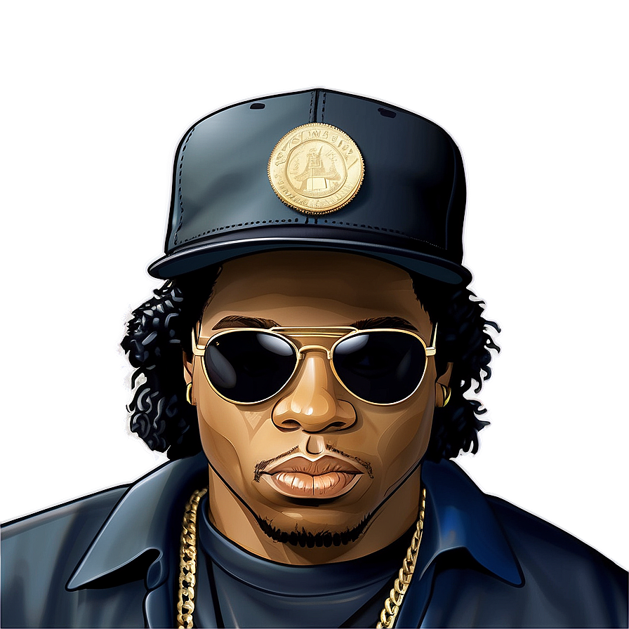 Eazy E Tribute Art Png 06252024 PNG Image