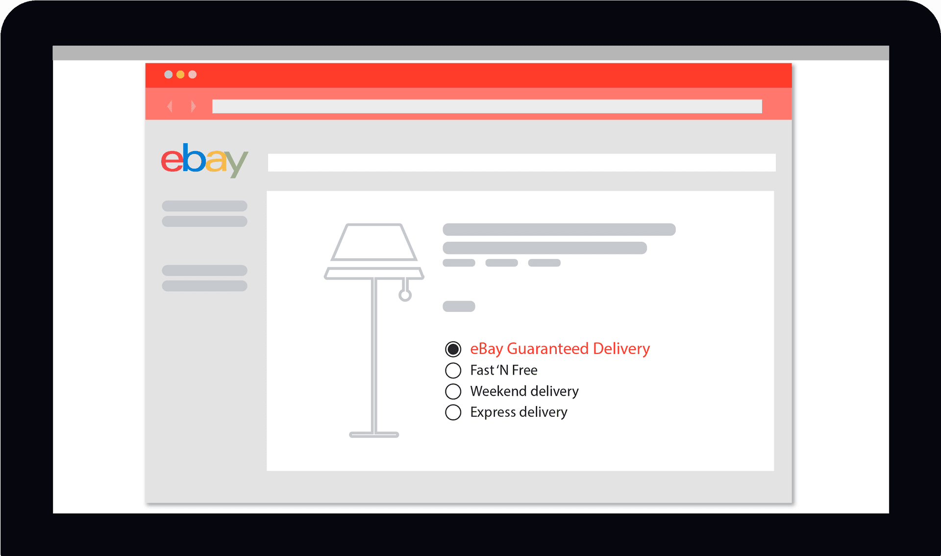 Ebay Guaranteed Delivery Options Screenshot PNG Image