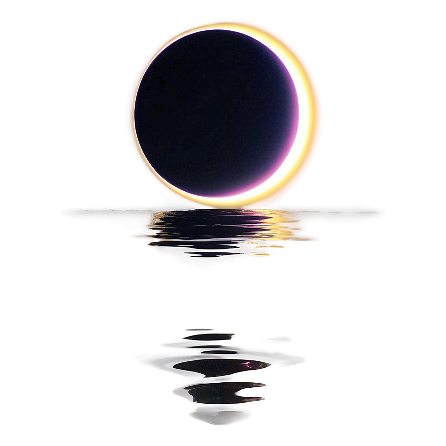 Eclipse Reflection Water Png Gvv94 PNG Image