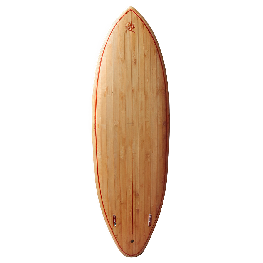 Eco-friendly Bamboo Surfboard Png Htp PNG Image