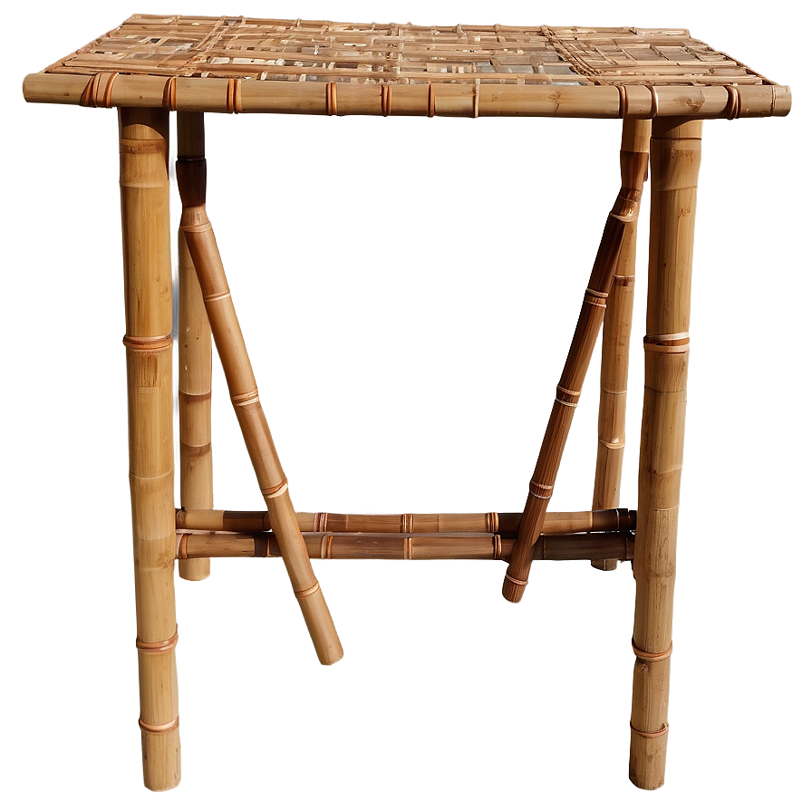 Eco-friendly Bamboo Table Png Xja PNG Image