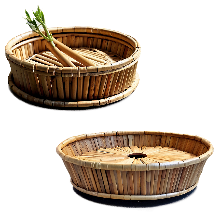 Eco-friendly Bamboo Tray Png 06212024 PNG Image