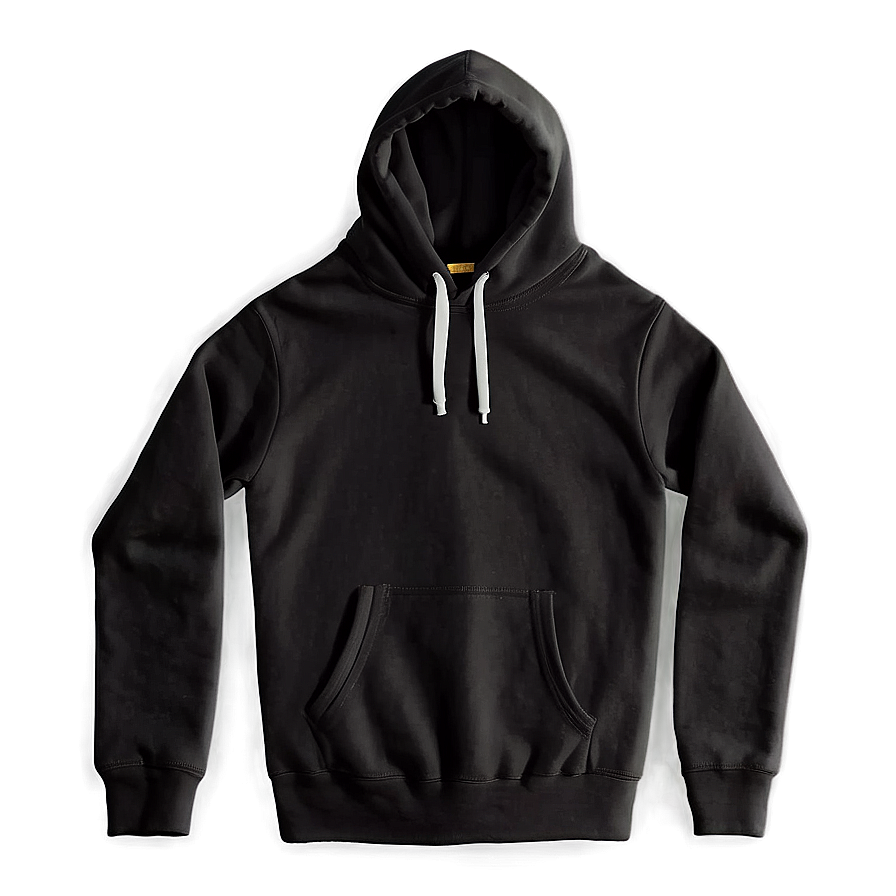 Eco-friendly Black Hoodie Png Dwg64 PNG Image