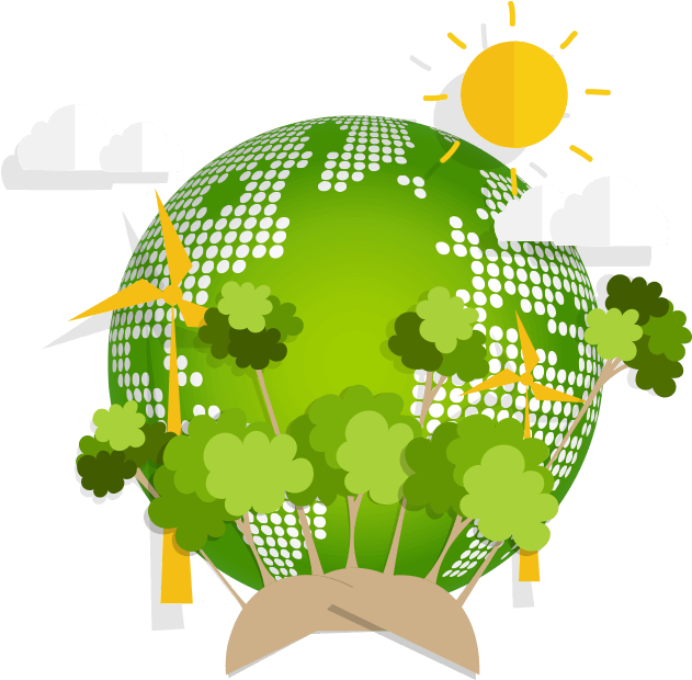 Eco Friendly Earth Concept PNG Image